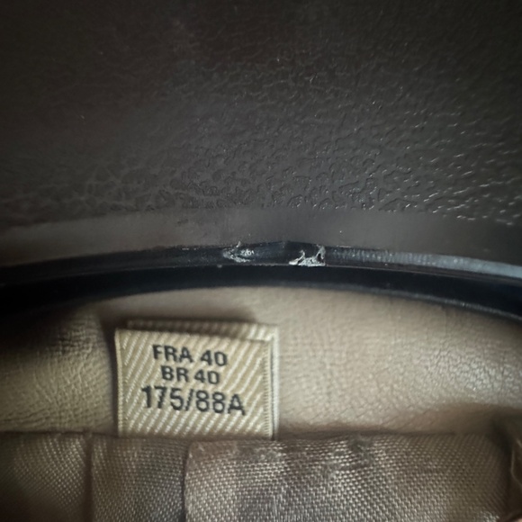 Burberry 100% Lambskin Leather Trench Coat – Taupe, Size 8 (Made in Italy) - Picture 5 of 10